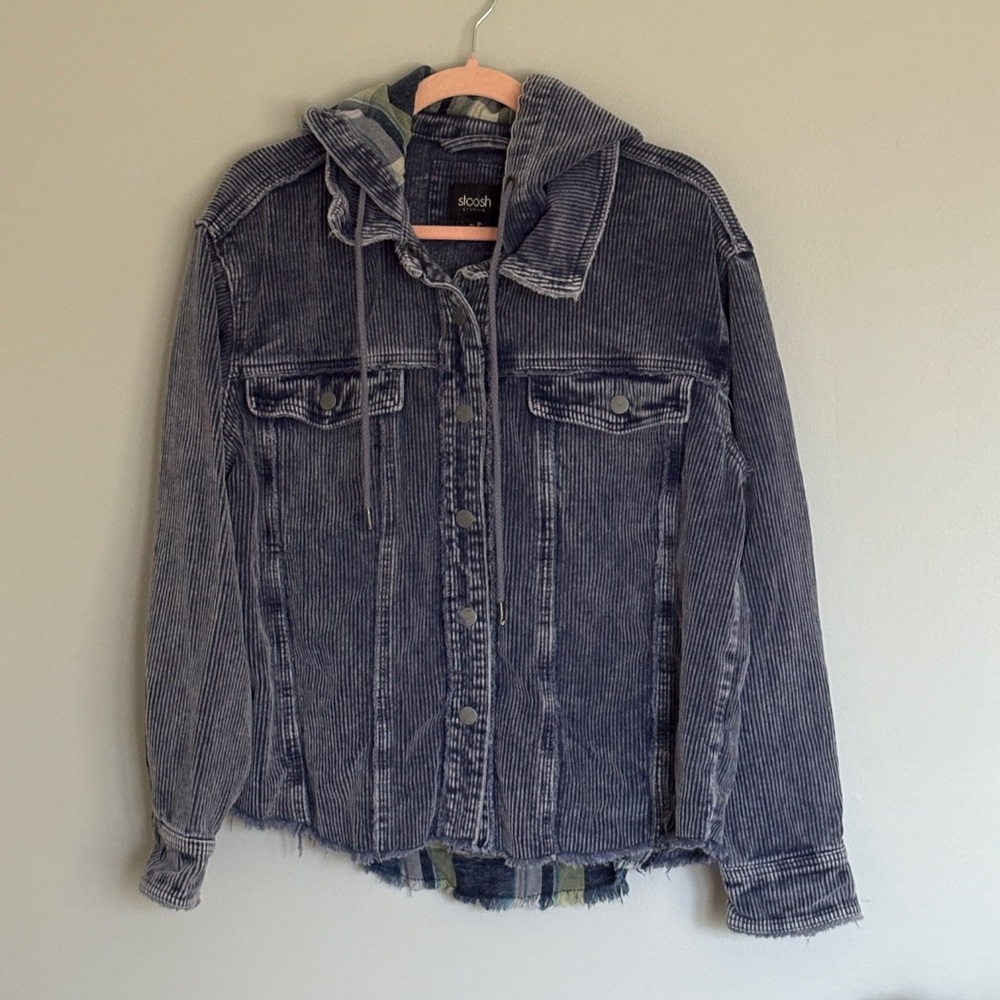 Stoosh  Blue Corduroy Jacket NWOT